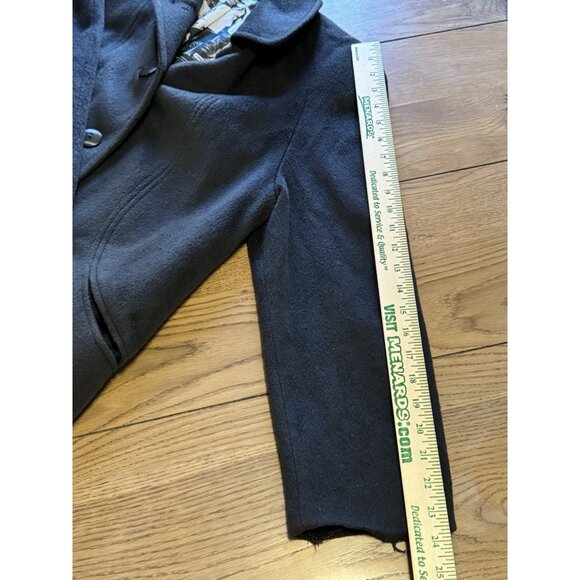 Alorna‎ by Forstmann Long Brown Wool Coat Button Up Made In USA Petite Measured - Picture 12 of 16